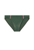 Front cutout view of HO khaki green  Swim Micro Briefs