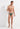 Full-body view of a men model wearing HO khaki green  Swim Micro Briefs