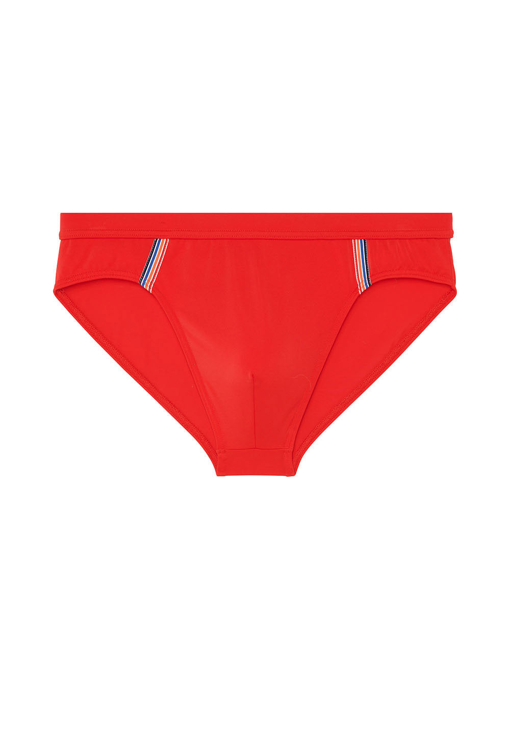 Front cutout view of HO red  Swim Mini Briefs