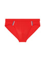 Front cutout view of HO red  Swim Mini Briefs