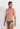Front view of a men model wearing HO khaki green  Swim Mini Briefs