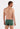 Back view of a men model wearing HO khaki green  Swim Shorts