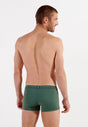 Back view of a men model wearing HO khaki green  Swim Shorts