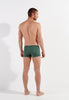 General view of a men model wearing HO khaki green  Swim Shorts