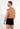 General view of a men model wearing HO black/black print cotton Boxer Briefs HO1 2p
