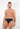 Front view of a men model wearing HO black/black print cotton Mini Briefs HO1 2p