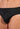 General view of a men model wearing HO black/black print cotton Mini Briefs HO1 2p