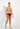 General view of a men model wearing HO black/black print cotton Mini Briefs HO1 2p