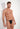 Front view of a men model wearing HO black  G-String