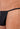 Close-up view of a men model wearing HO black  G-String