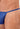 Close-up view of a men model wearing HO blue  G-String