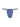 Front cutout view of HO midblue  G-String