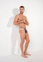 Full-body view of a men model wearing HO anthrazit  G-String