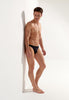 General view of a men model wearing HO black  Micro Briefs