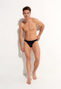 General view of a men model wearing HO black  Micro Briefs