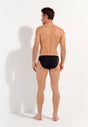 General view of a men model wearing HO black  Micro Briefs