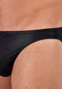 Close-up view of a men model wearing HO black  Micro Briefs