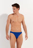 Front view of a men model wearing HO blue  Micro Briefs