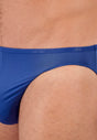 Close-up view of a men model wearing HO blue  Micro Briefs