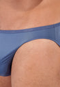 Close-up view of a men model wearing HO midblue  Micro Briefs