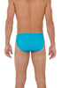 Back view of a men model wearing HO turquoise  Micro Briefs