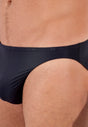 Close-up view of a men model wearing HO navy  Micro Briefs