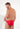 Back view of a men model wearing HO red  Micro Briefs