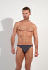 Front view of a men model wearing HO anthrazit  Micro Briefs