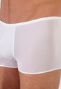 Close-up view of a men model wearing HO white  Trunk