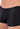 Close-up view of a men model wearing HO black  Trunk