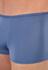 Close-up view of a men model wearing HO midblue  Trunk