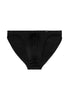 Front cutout view of HO black cotton Comfort Micro Briefs