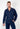 Front view of a men model wearing HO navy cotton Long Sleepwear