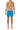 Full-body view of a men model wearing HO turquoise  Beach Boxer