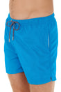 Close-up view of a men model wearing HO turquoise  Beach Boxer