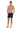 Full-body view of a men model wearing HO navy  Beach Boxer