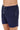 Close-up view of a men model wearing HO navy  Beach Boxer