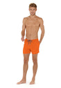 Full-body view of a men model wearing HO orange  Beach Boxer
