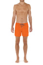 General view of a men model wearing HO orange  Beach Boxer