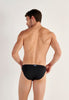 Back view of a men model wearing HO black  Swim Micro Briefs
