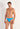 Front view of a men model wearing HO turquoise  Swim Micro Briefs