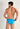 Back view of a men model wearing HO turquoise  Swim Micro Briefs
