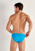 Back view of a men model wearing HO turquoise  Swim Micro Briefs