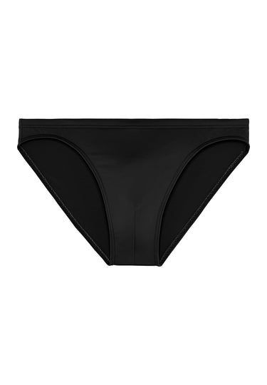 Front cutout view of HO black  Swim Micro Briefs