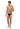 Full-body view of a men model wearing HO black  Swim Mini Briefs