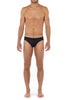 General view of a men model wearing HO black  Swim Mini Briefs