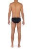General view of a men model wearing HO black  Swim Mini Briefs