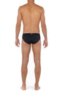 General view of a men model wearing HO black  Swim Mini Briefs