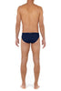 General view of a men model wearing HO navy  Swim Mini Briefs