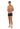Full-body view of a men model wearing HO black  Swim Shorts